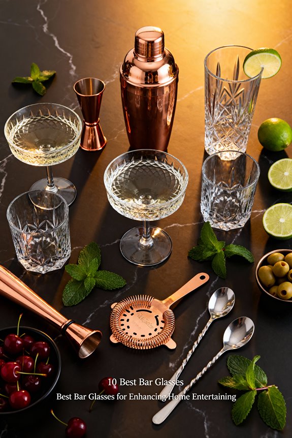 bar glasses for entertaining