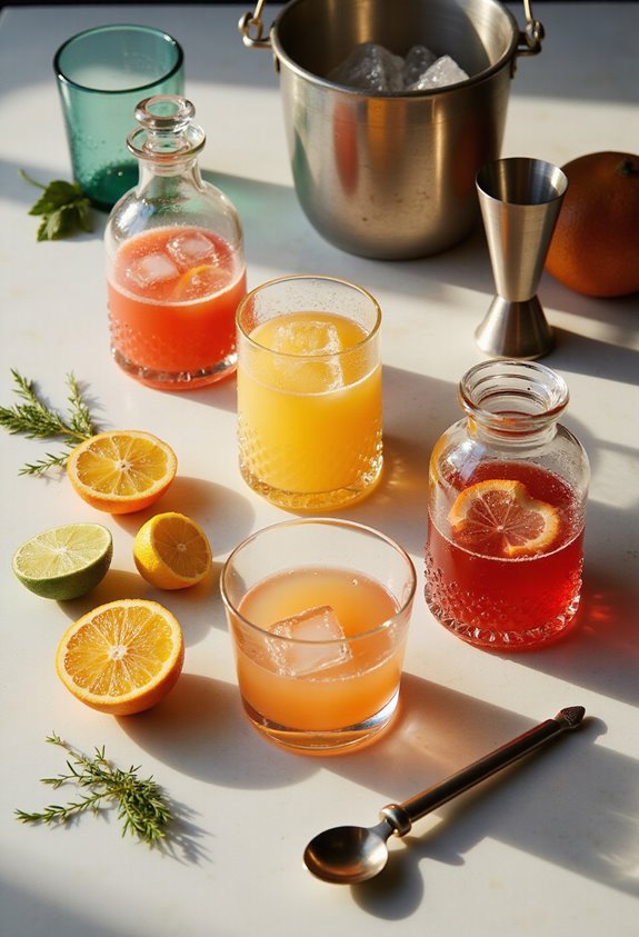 batch cocktails with timing