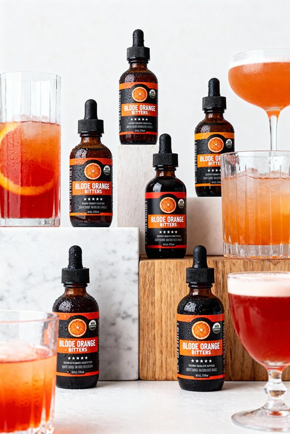 blood orange bitters selection