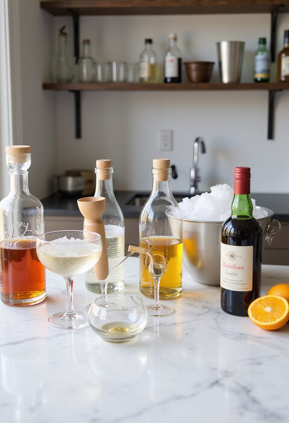 budget friendly home bar essentials