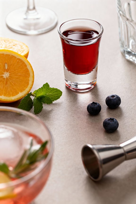 choosing mini shot glasses