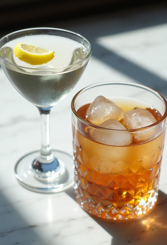 cocktail serving style differences