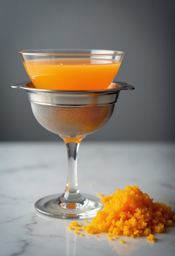 cocktail strainer clogging prevention