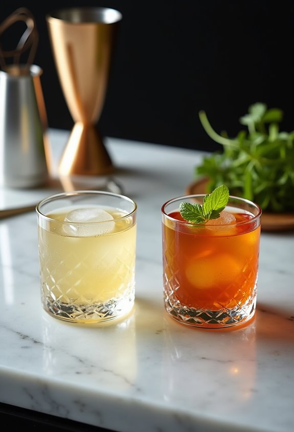 craft cocktails with quality ingredients