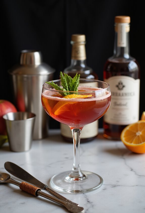 crafted cocktails brand identity
