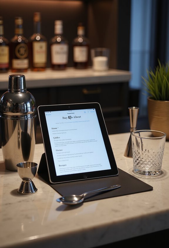 digital tools for cocktails