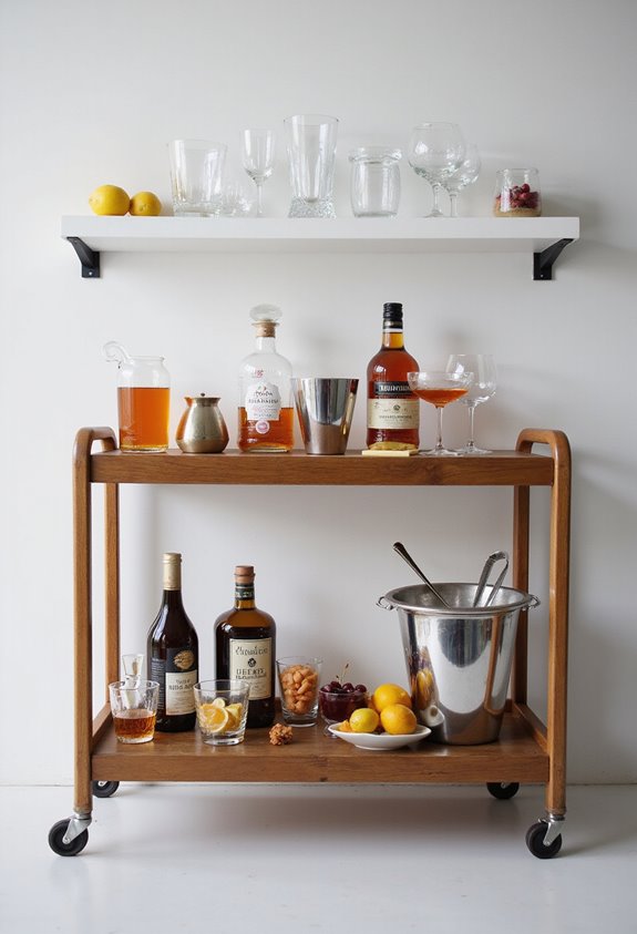 efficient home bar organization