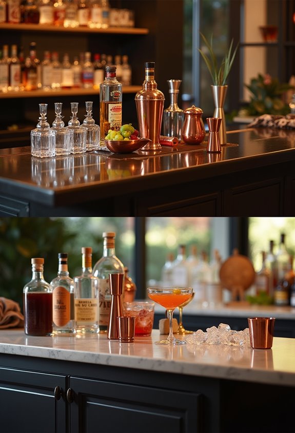 efficient home bar workflow