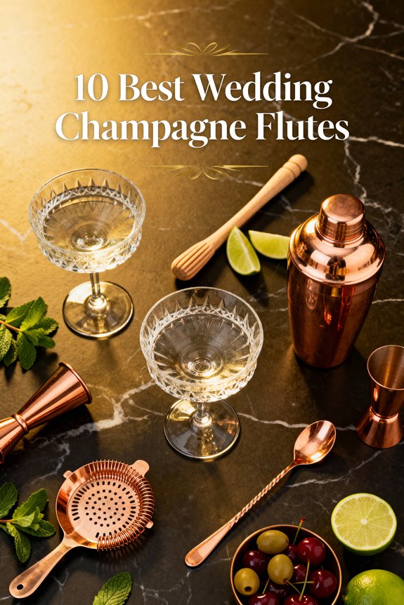 elegant champagne flutes selection
