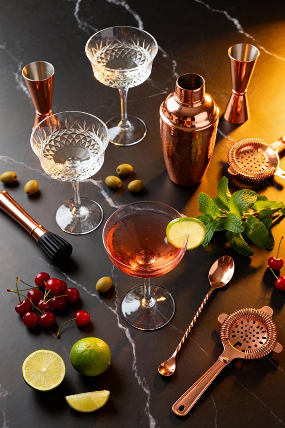 elegant crystal champagne flutes