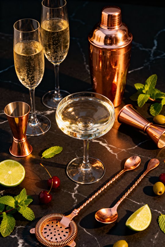 elegant glasses for toasting