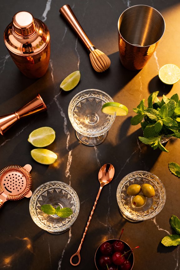 essential home cocktail ingredients