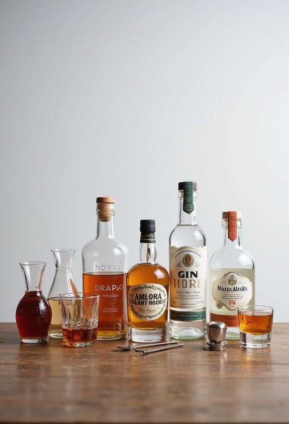 essential spirits for cocktails