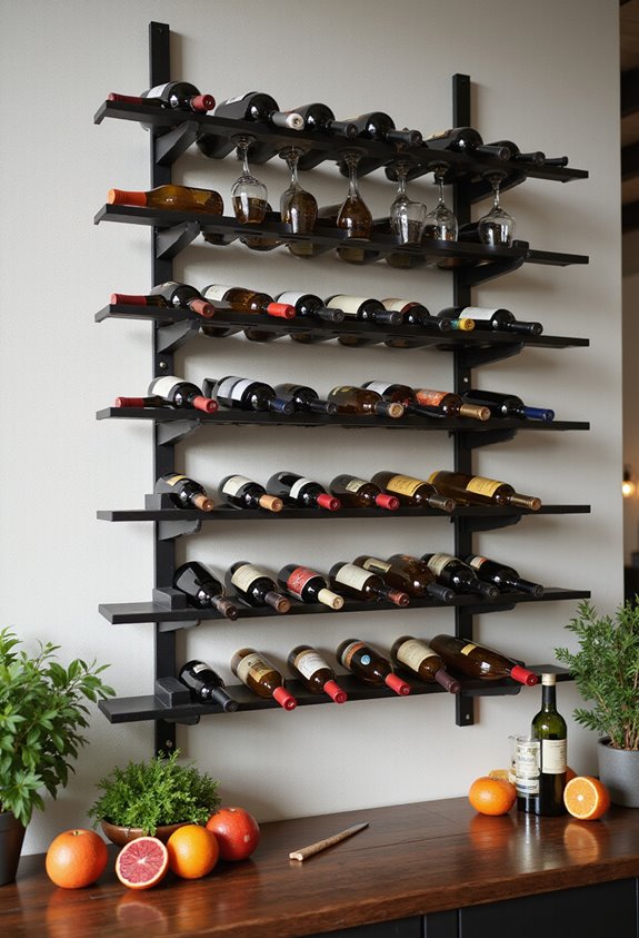essential wall mounted wine rack factors