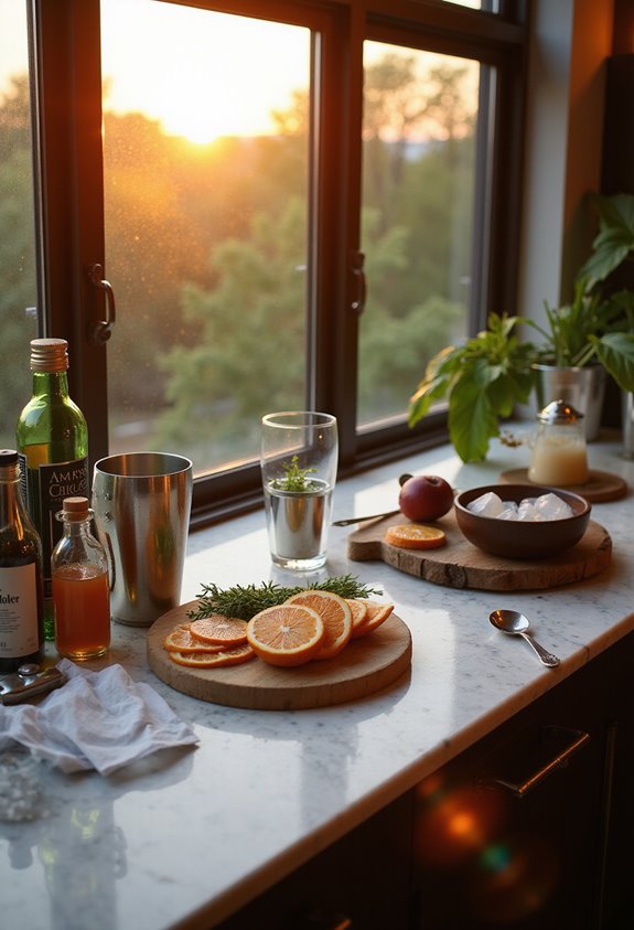 evening cocktail tasting timing