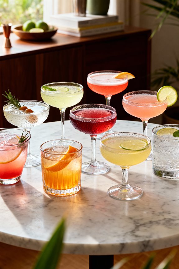 gin cocktail kits selection