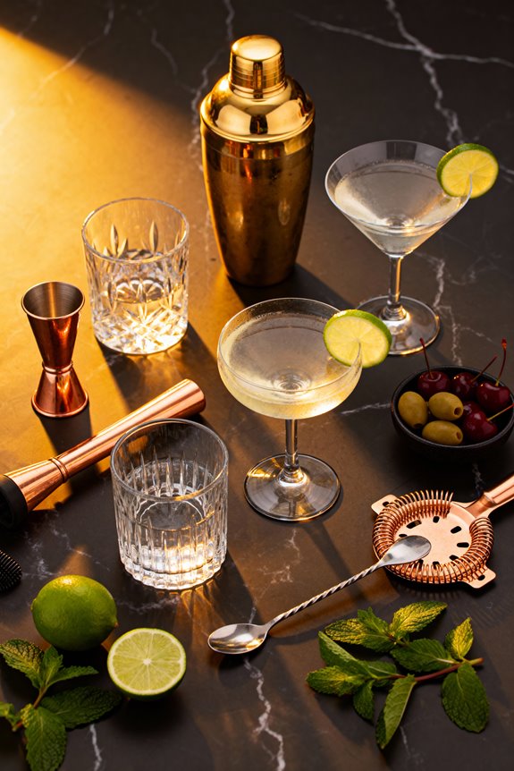 gold cocktail shakers selection guide