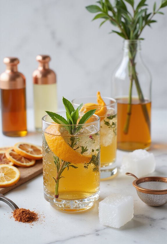 herbal cocktail syrup techniques
