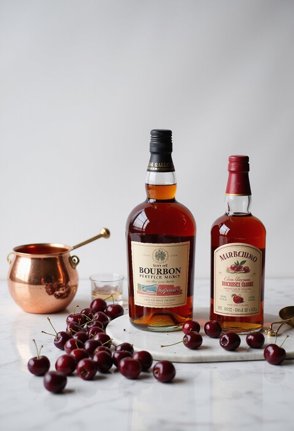infused cocktail cherries selection