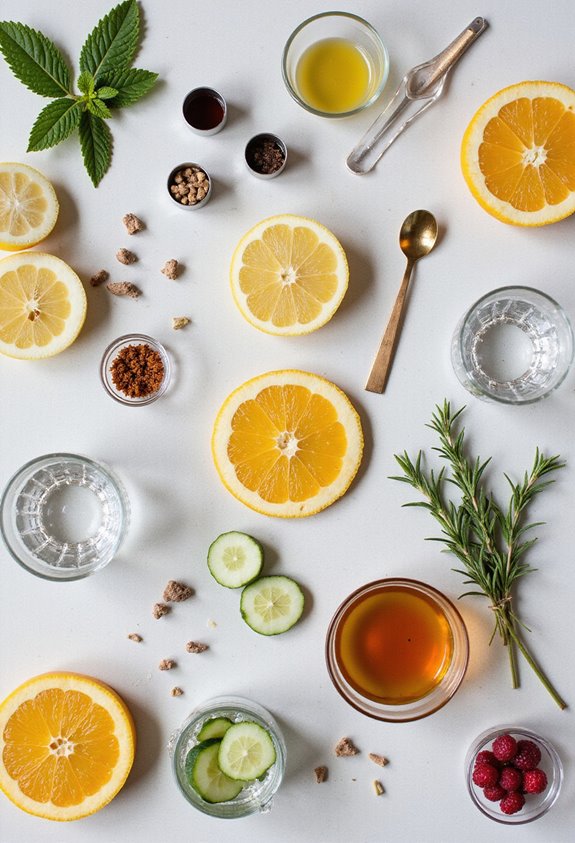 key ingredients for mocktails