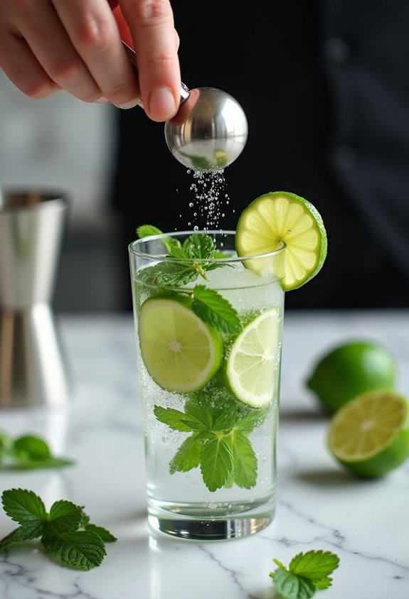 muddling herbs and fruits