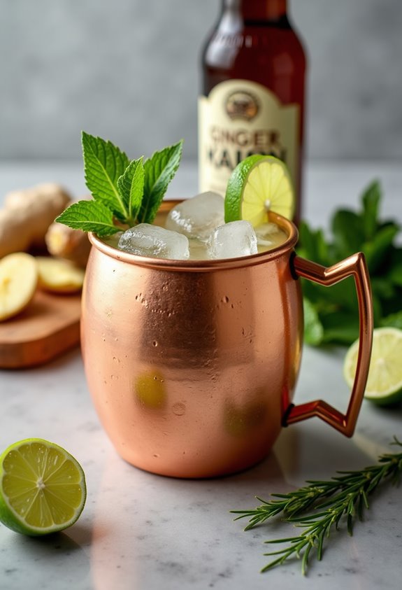 non alcoholic moscow mule delight