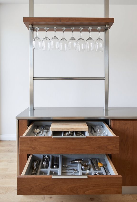 optimized bar tool storage