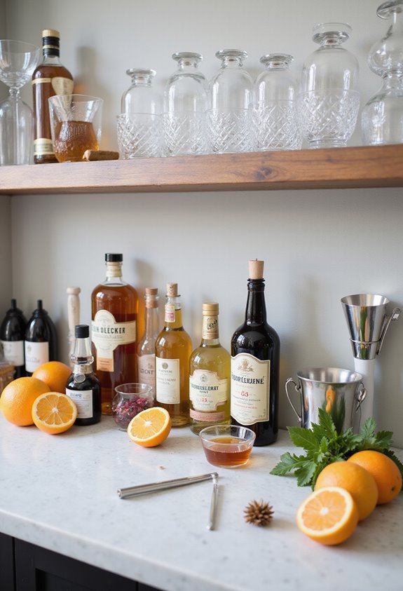 organized bar enhances experiences