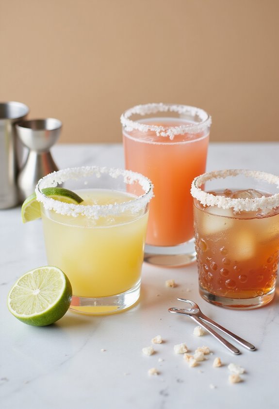 salt rims enhance cocktail flavors