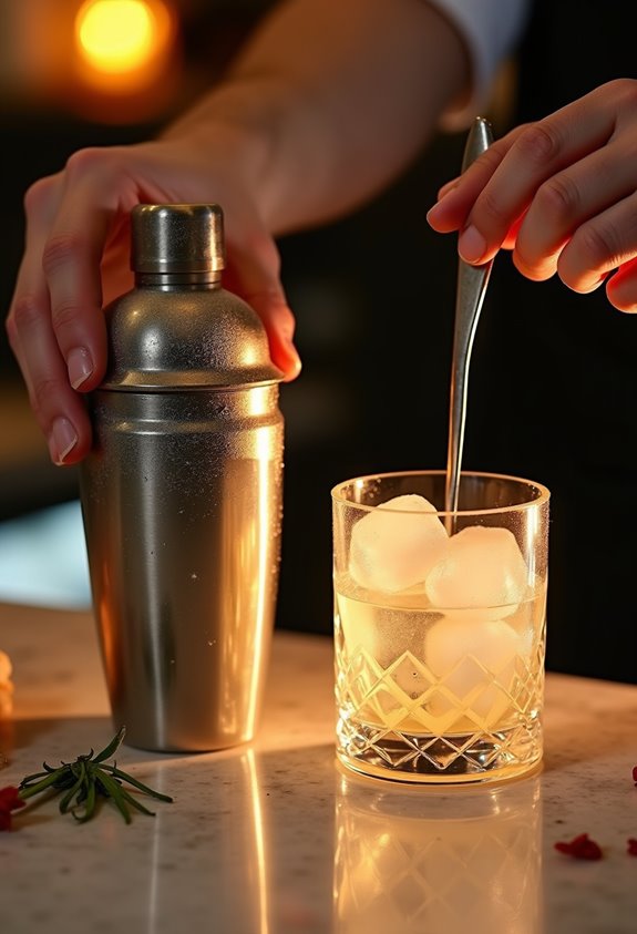 shake or stir cocktails appropriately