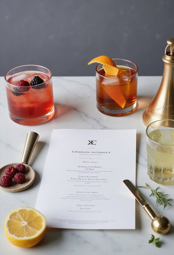 signature cocktail menu essentials