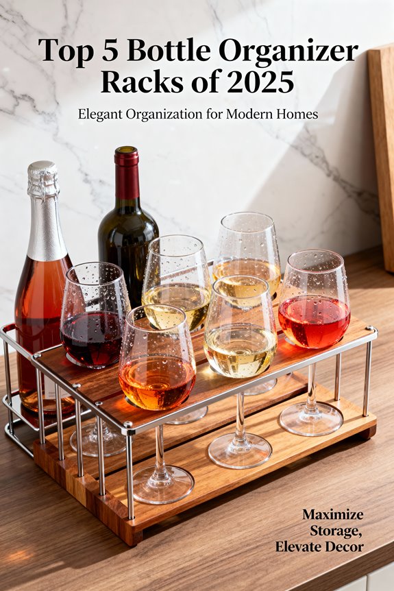 stylish bottle organizer racks