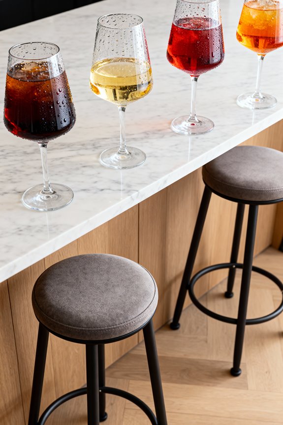 stylish comfortable bar stools