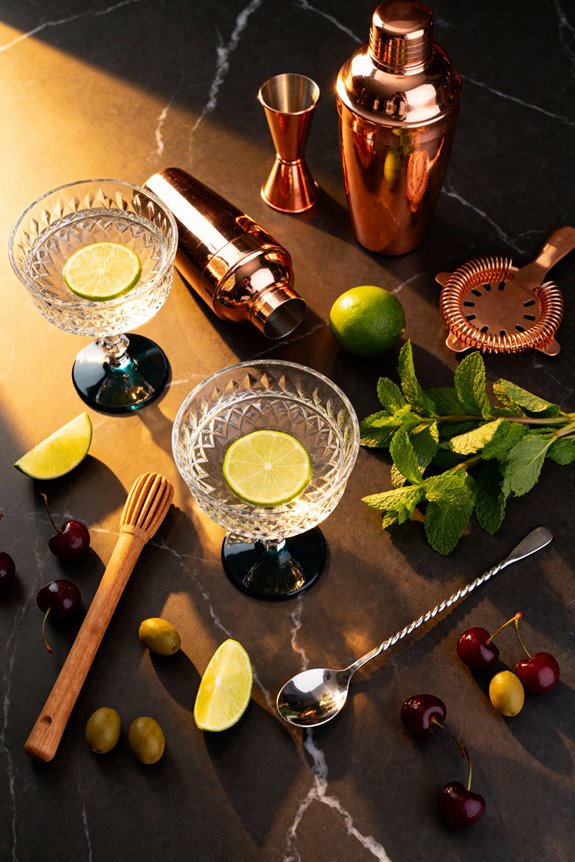stylish industrial bar carts