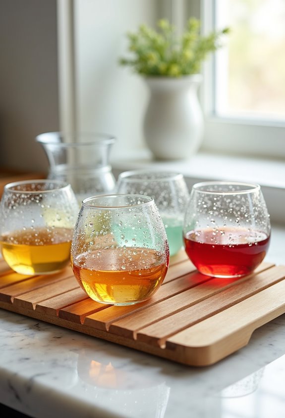 stylish kitchen glass racks