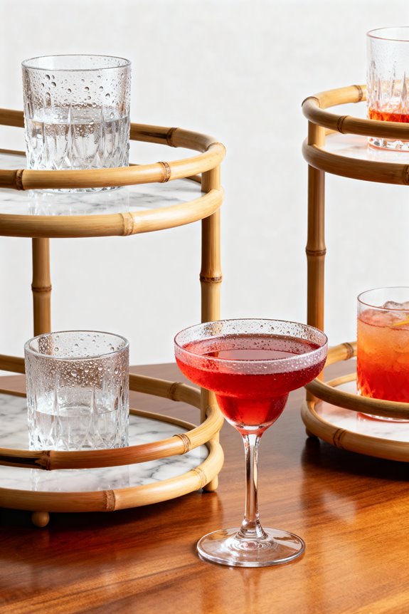 top bamboo bar carts
