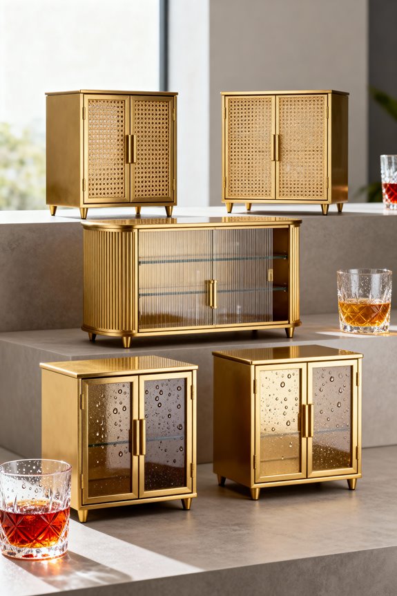 top bar cabinet selections