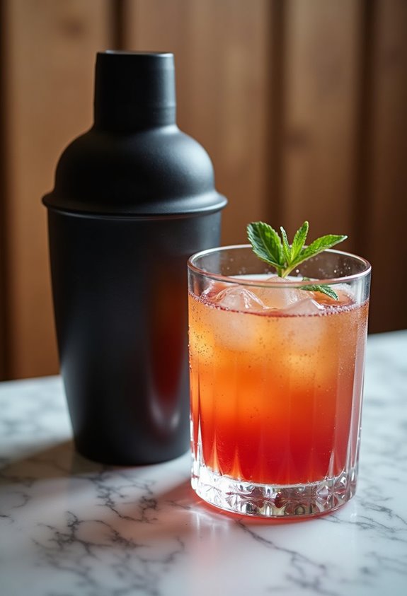 top black cocktail shakers