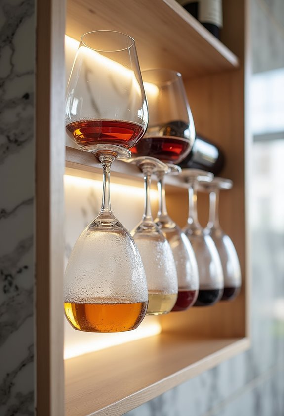 top wall mounted wine racks