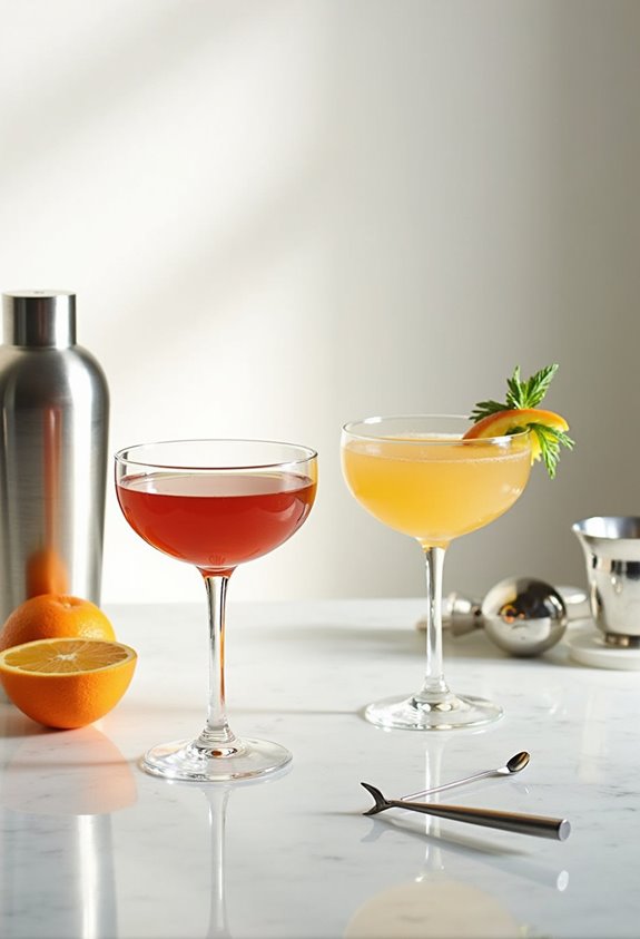 vintage cocktail glass trends