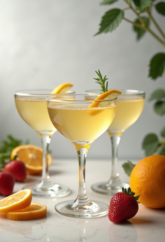 vintage coupe glass selection