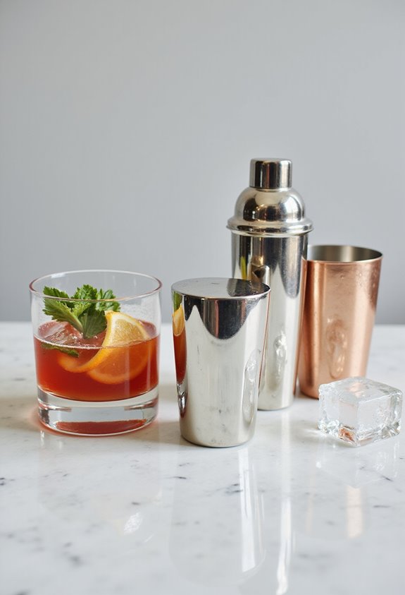 weighted tins enhance cocktail quality